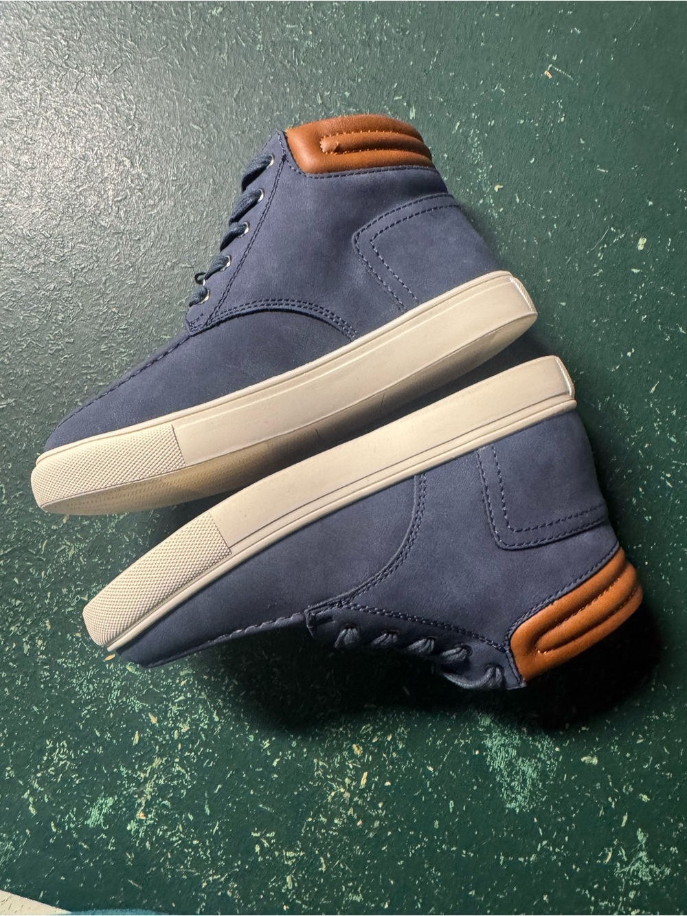 Boys Sonoma Navy Blue High Top Sneaker Boots - NEW - Size 1 - Picture 3 of 7